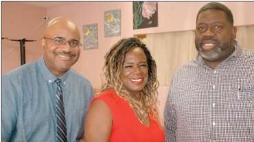 BPSADC Board Members: Dr. Richard McGregory (l-R), Kirbie Mack and Rev. David Hart