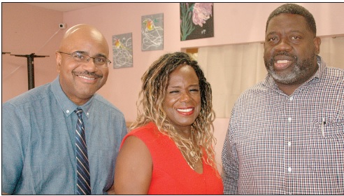 BPSADC Board Members: Dr. Richard McGregory (l-R), Kirbie Mack and Rev. David Hart